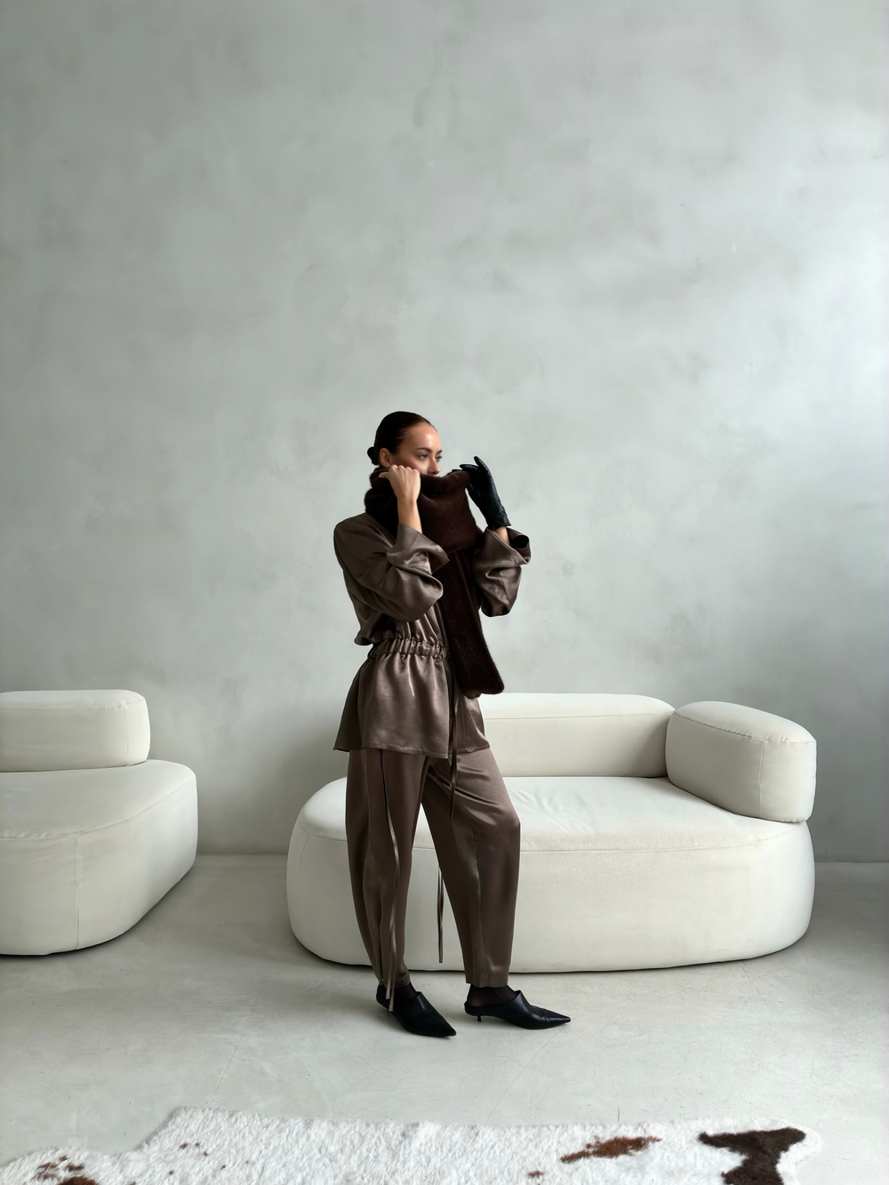 Кимоно Ацетат (кофейный хаки)