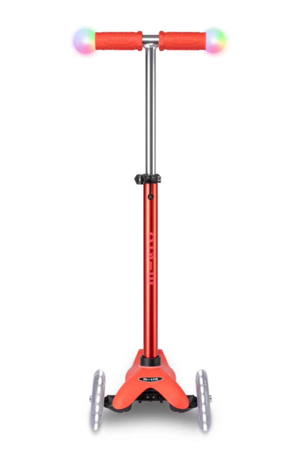 Самокат Micro Mini2Grow Deluxe Magic LED красный