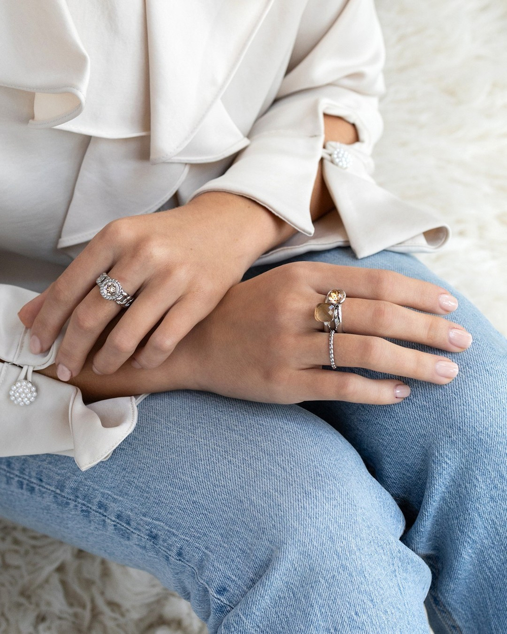 Кольцо Qudo FIRENZE 18 (S) Light Peach 107000/40-4205 18 размер 18