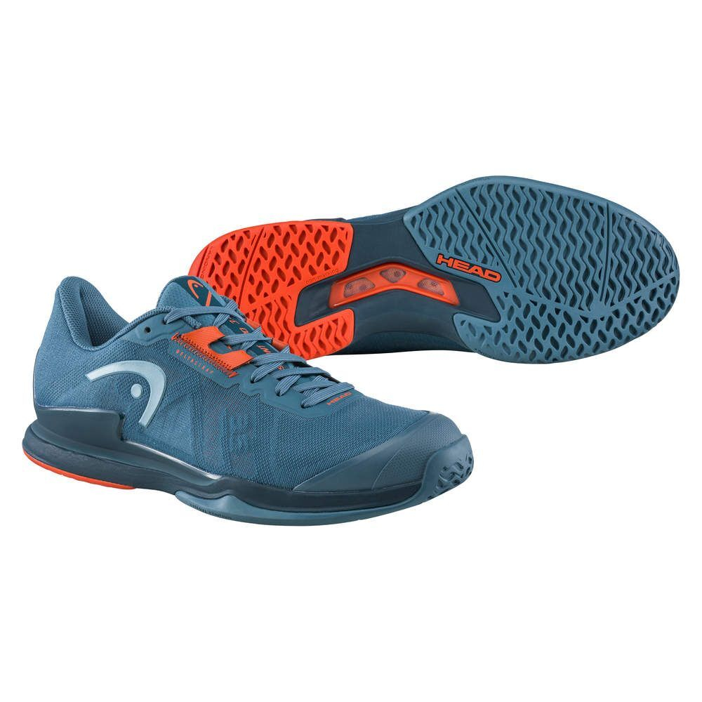 Мужские кроссовки теннисные Head Sprint Pro 3.5 Men - bluestone/orange