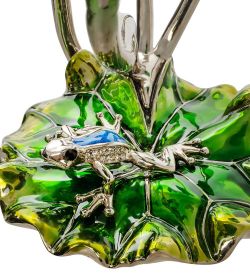 WIN-155 Подставка для бутылки «Лотос с лягушкой»