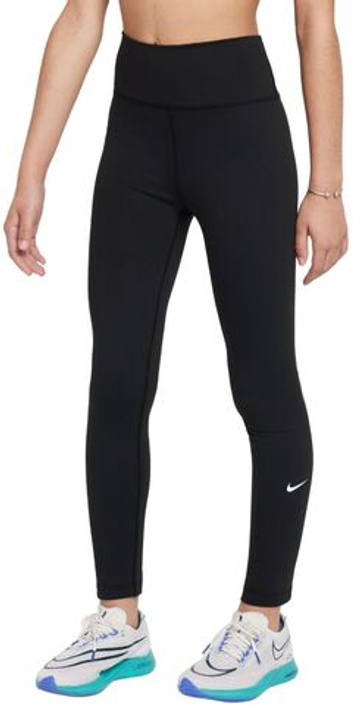 Штаны для девочки теннисные Nike Kids One Dri-Fit Tight Leggings - черный
