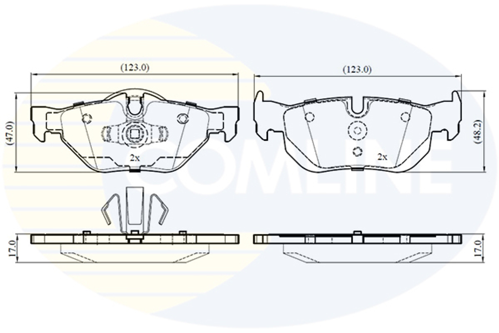 COMLINE - CBP02787-CML - Brake Pad Set, disc brake