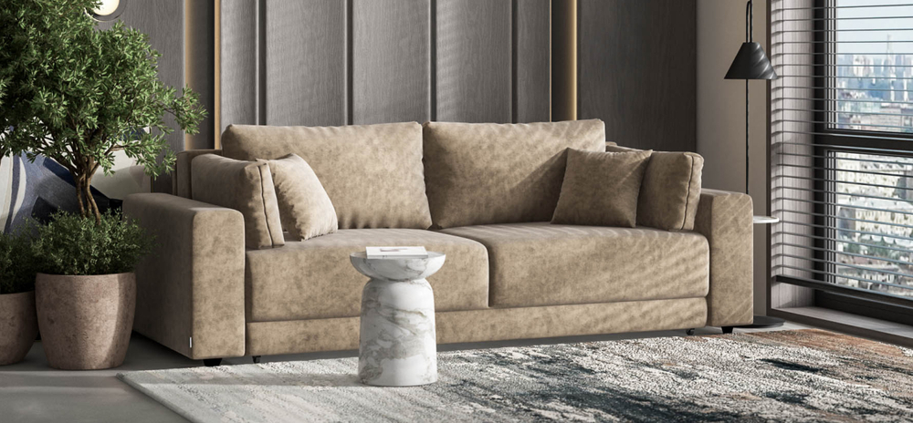 Диван Босс Прайм Велюр Роял тауп