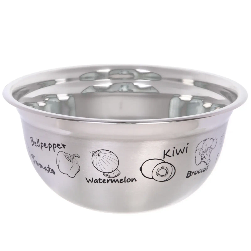 Миска из нержавеющей стали 5л 28*13см с рисунком