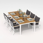 Стол обеденный Ideal Patio ТЕЛЛА  из тика 220x100 белый