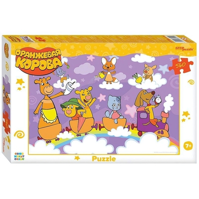 Пазл 560эл. "Оранжевая корова" (Степ Пазл)