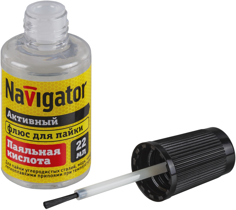 Флюс Navigator 93 262 NEM-Fl01-F22 (паяльная кислота, 22 мл)