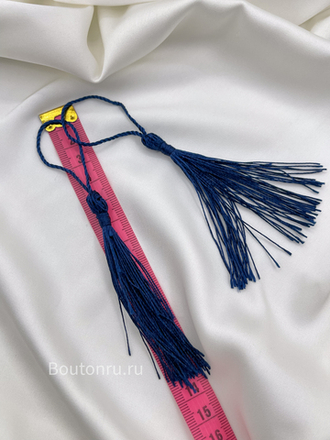 Кисточка для штор синяя