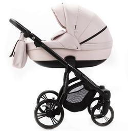 Детская коляска Adamex Lanti 2 в 1 LN-PS26 TIP (СВ.РОЗОВЫЙ + СВ.РОЗОВАЯ КОЖА)