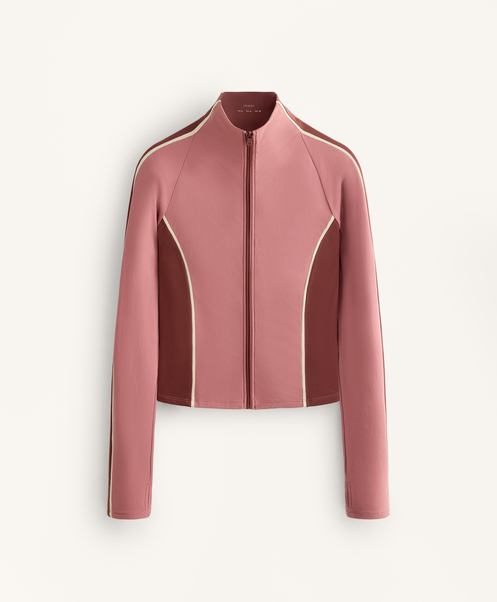 Oysho Легкая и теплая высокотехнологичная куртка, светло-розовый