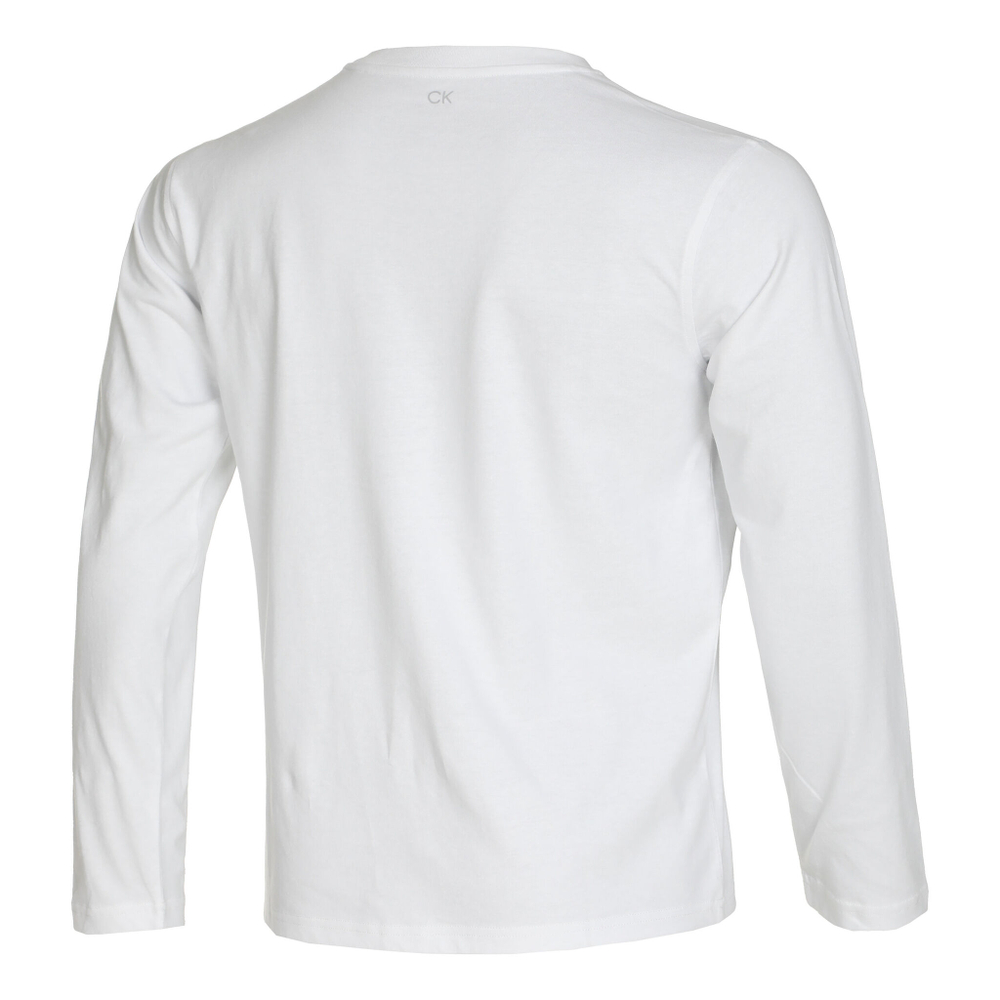 Мужское теннисное поло Calvin Klein Long Sleeve Men - White