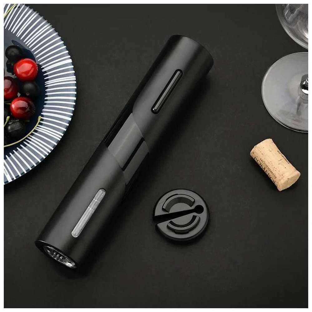 Электрический штопор,( 4 АА, черный)