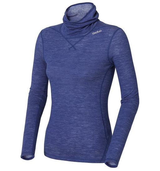 Футболка (термобелье) женская с высоким воротником стойкой ODLO REVOLUTION TW WARM (110141)