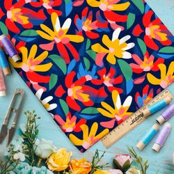 Ткань премиум таффета красочный штрих