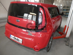 Фаркоп оцинкованный Galia K041A для Kia Soul 2014-(паспорт и сертификат в комплекте)(без электрики)