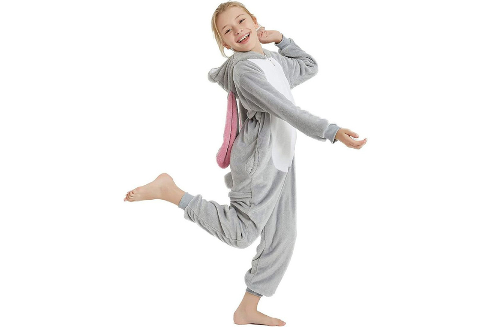 Кигуруми для детей Funfur Зайка Серый M