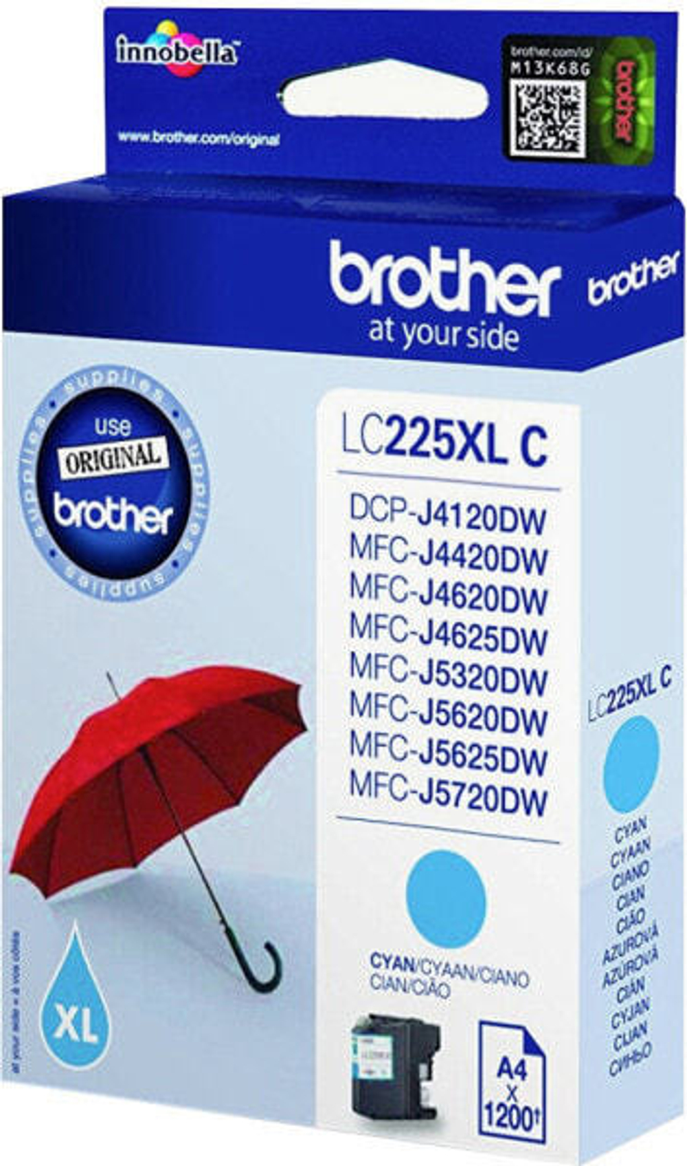 Brother LC-225XLCBP струйный картридж Подлинный Голубой 1 шт