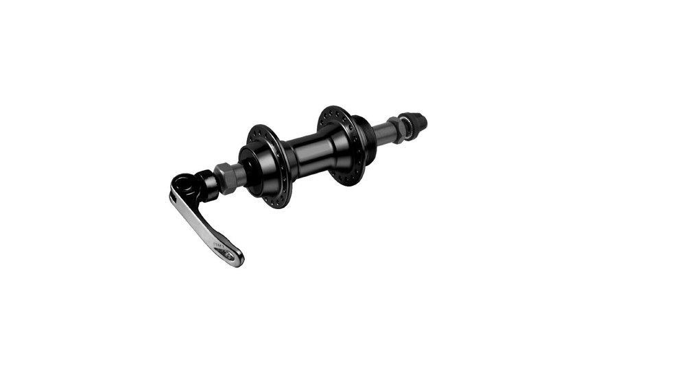 Втулка задняя WZ алюминий V-brake трещотка эксцентрик 36H ось 3/8''х135x145мм, черная