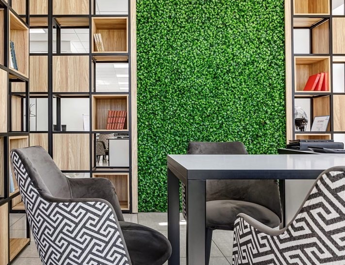 Панели из зелени и мха