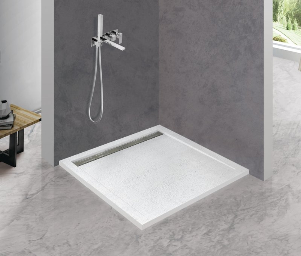 Поддон из искусственного мрамора 90х90 Cezares TRAY-AS-A-90-30-W без сифона