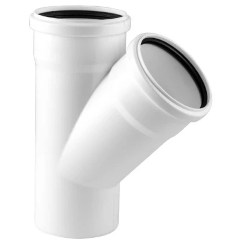 Тройник малошумной канализации ELITE 50/50х45, РТП (20)