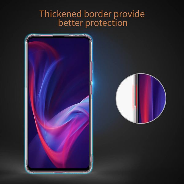 Силиконовый бампер Nillkin Nature TPU Case для Mi 9T/ 9T pro (прозрачный черный)