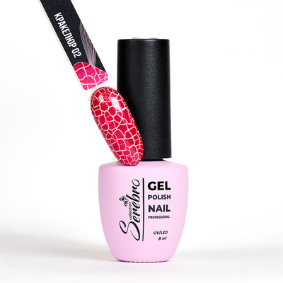 Лак для ногтей "Кракелюр" "Serebro collection" №02, 8 мл