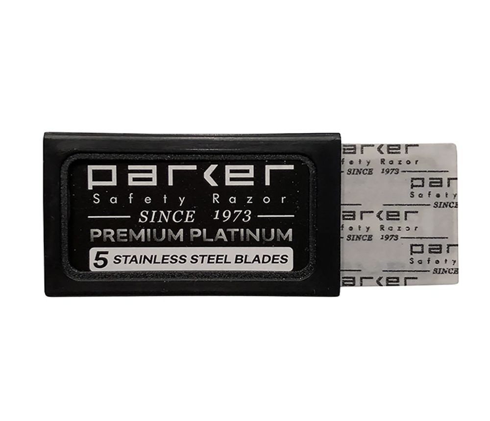 RAZ543 Двусторонние лезвия для станка «PARKER» premium platinum (5 шт)