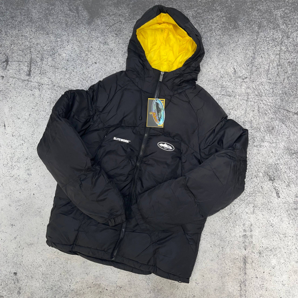Куртка Corteiz black/yellow 2