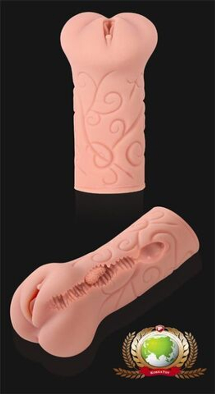 Мастурбатор-вагина Tattoo с двойным слоем материала