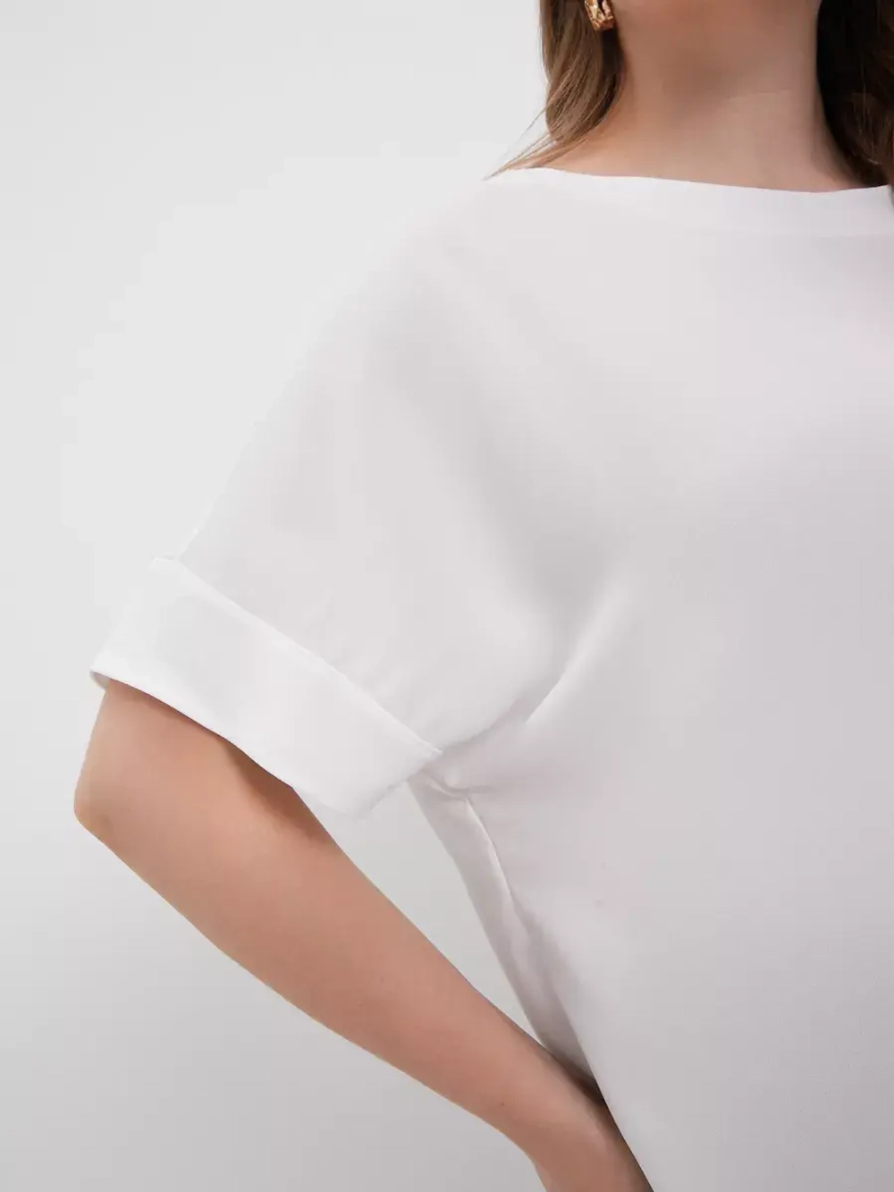 Блузка летняя из креп-шелка