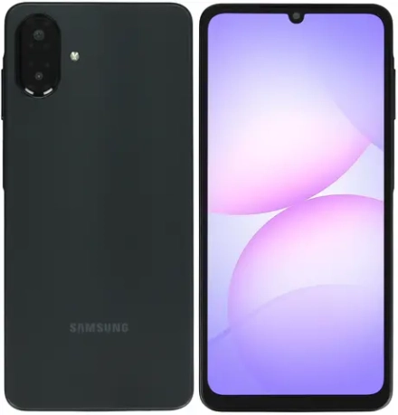Смартфон Samsung SM-A075F Galaxy A07 128Gb 6Gb черный моноблок 3G 4G 2Sim 6.7" 720x1600 Android 15 50Mpix 802.11 a/b/g/n/ac GPS GSM900/1800 GSM1900 Protect microSD max2048Gb