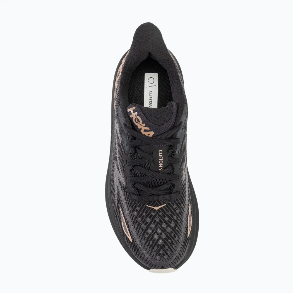 Женские кроссовки для бега HOKA Clifton 9 black/rose gold