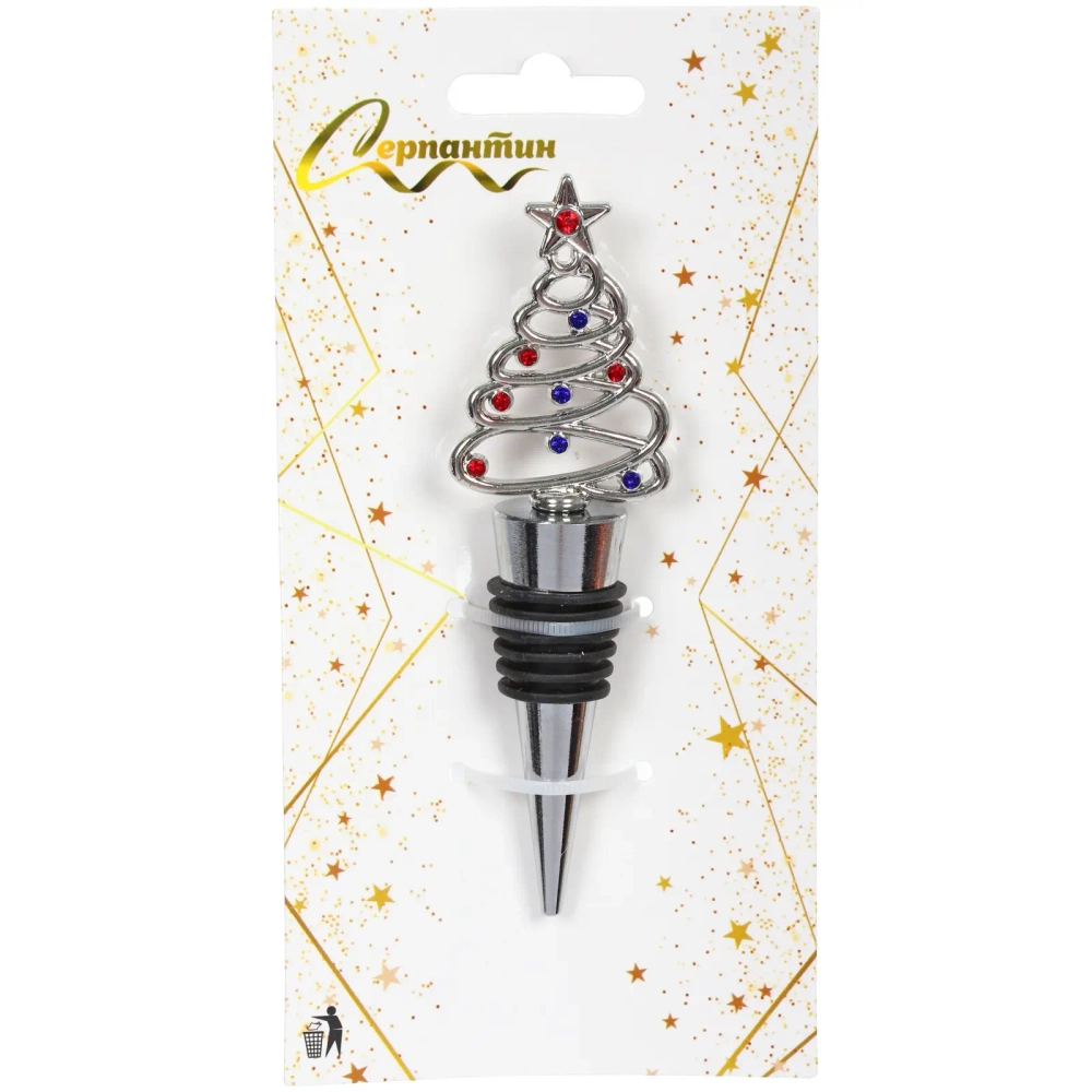 Пробка для бутылок «Ёлочка» с камушками