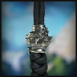 Темлячная бусина "Корабль" для ножей , мельхиор