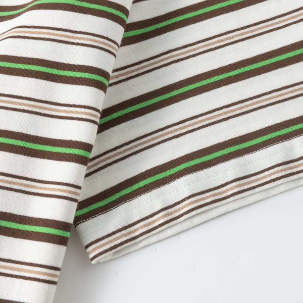 Футболка Nineties белая / коричневая - фото 6