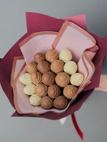 Букет клубники в шоколаде «Сладкое трио», 19 ягод