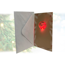 Mumuso Новогодняя открытка-конверт с мелодией Merry Christmas