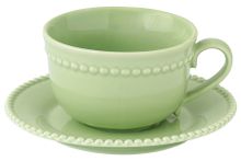 Чашка с блюдцем Tiffany, зелёная, 250 мл