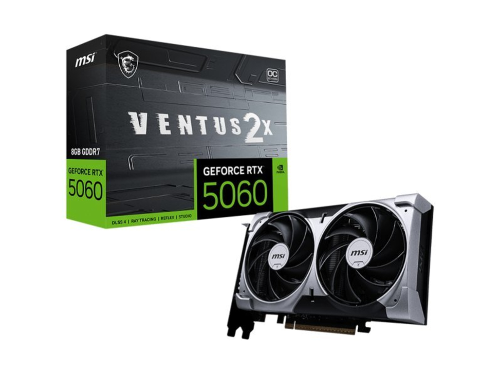 Видеокарта MSI Nvidia GeForce RTX 5060 VENTUS 2X [RTX 5060 8G VENTUS 2X OC]