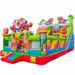 Коммерческий надувной батут «Тигриная страна», 9*5*5 м.