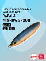 Блесна для рыбалки колебалка Minnow Spoon, 8см, 22гр