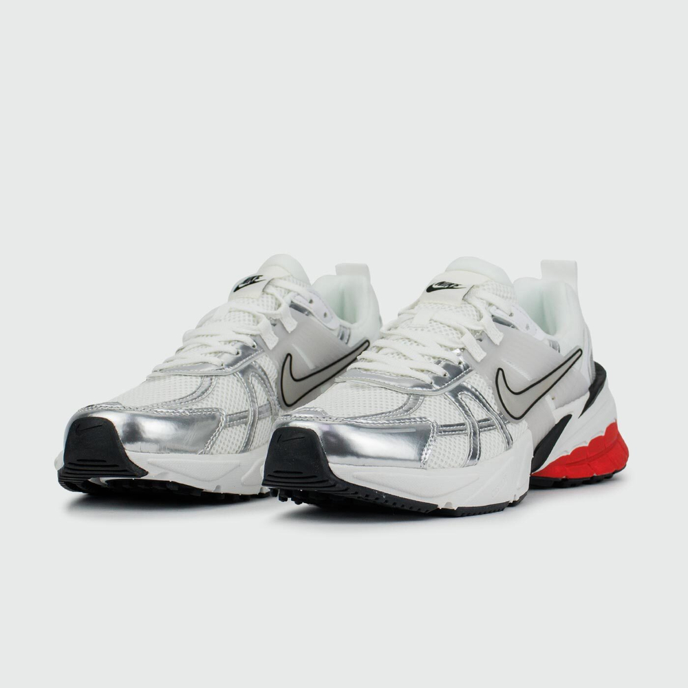 Кроссовки Nike V2K Run White Silver Red