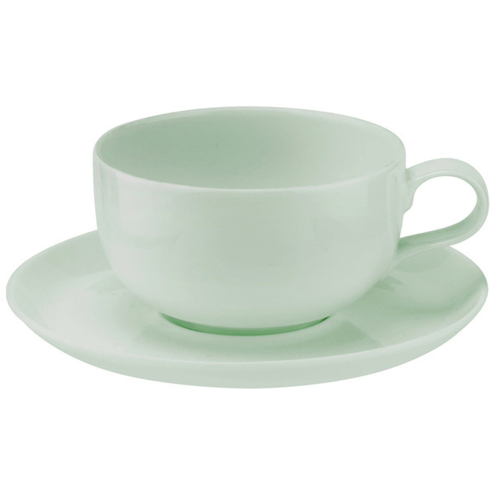 Чашка чайная с блюдцем 340мл Portmeirion Выбор Портмейрион зеленая