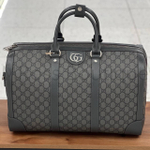 Мужская дорожная сумка Gucci Ophidia Duffle Bag Large серого цвета
