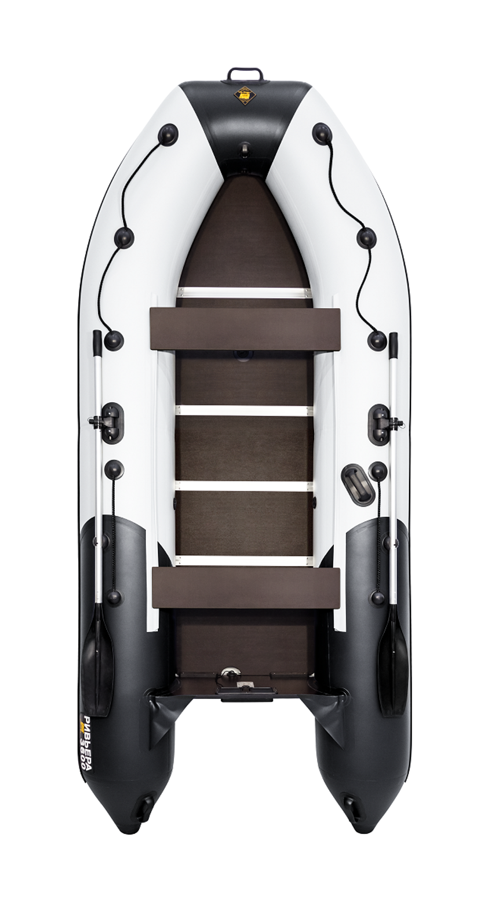 Ривьера 3600 СК Компакт серый/черный (Лодка ПВХ под мотор)