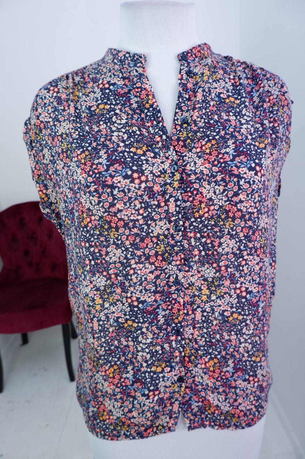 Блузка S. Oliver цветочная, маркировка 34 eur, на 42/44 размер