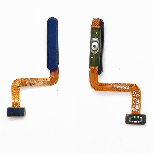 Шлейф для Samsung Galaxy M31s (M317F) сканер отпечатка пальца Синий