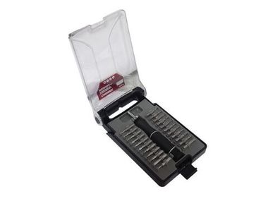 Отвертка реверсивная с набором бит, 23пр.(PH:000,00,0,1 PZ:0,1 Т:5,6,7,8,9,10,15,20 Н:1/16,3/32,1/8,5/32 SL:1/16,3/32,1/8,5/32)в пластиковом футляре Partner PA-392-309